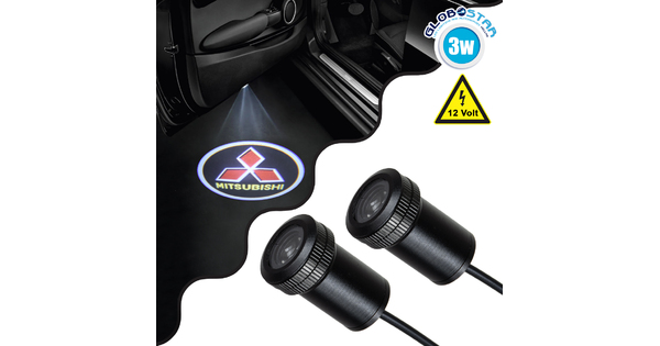 81615 MITSUBISHI Ghost Car Brand Logo Projector - Προτζέκτορας Προβολής Μάρκας Αυτοκινήτου LED CREE XHP35 3W 240lm 120° DC 12V IP20 Ψυχρό Λευκό 6000K