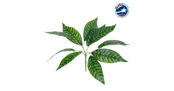 ZEBRA PLANT 78221 Τεχνητό Φυτό Ζέβρα - Μπουκέτο Διακοσμητικών Φυτών - Κλαδιών με Φύλλωμα Πράσινο Υ16cm
