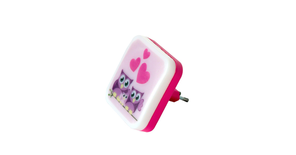 KIDDO 202-0002 Παιδικό Φωτιστικό Νυκτός LED 1W 95lm 360° AC220-240V IP20 Ψυχρό Λευκό 6000K- Μ5.5 x Π5.5 x Υ8cm - 2 Χρόνια Εγγύηση