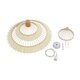 VENTALIA 999-0067 Boho Κρεμαστό Φωτιστικό Οροφής με Ντουί 1 x E27 AC 220-240V IP20 - Μπεζ - Μ60 x Π60 x Υ30cm - 10