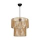 ROXXI 205-0019 Boho Κρεμαστό Φωτιστικό Οροφής με Ντουί 1 x E27 AC 220-240V IP20 - Μπεζ - M35 x Π35 x Υ37cm - 4