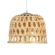 MANGEA 01634 Boho Κρεμαστό Φωτιστικό Οροφής με Ντουί 1 x E27 AC 220-240V IP20 - Μπεζ - Μ32 x Π32 x Υ30cm - 4