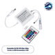 70667 Controller Αδιάβροχος IP44 AC/DC 230V με Ασύρματο Χειριστήριο RF για έως 100 μέτρα Πολύχρωμου RGB Φωτοσωλήνα LED Μ9 x Π7 x Υ3cm - 2 Χρόνια Εγγύηση