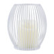 CANDLE 76490 Διακοσμητικό Realistic Κερί με LED Εφέ Κινούμενης Φλόγας - Μπαταρίας 2 x AA (Δεν Συμπεριλαμβάνονται) & Ασύρματο Χειριστήριο IR Θερμό Λευκό 2700K Dimmable Λευκό Φ14 x Υ16cm