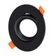 kelvo® OMEGA KLV-101-0036 Χωνευτό Κινούμενο Φωτιστικό Downlight Σποτ για Λάμπα MR16 με Ντουί GU10 AC 220-240V IP20 - Μαύρο Ματ - Μ10.5 x Π10.5 x Υ2.2cm / Q7.5cm - 2