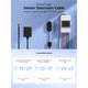80103 SONOFF RL560 Sensor Extension Cable 5m for THS01 - DS18B20 - MS01 With RJ9 4P4C Connector - 6