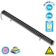 WASHER-MOZA 05120 Μπάρα Φωτισμού Wall Washer LED 72W 8640lm 10-30° DC 24V Αδιάβροχο IP66 Ροζ Dimmable - Γκρι Ανθρακί - Μ100 x Π7.4 x Υ7cm - 3 Χρόνια Εγγύηση