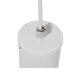 Μοντέρνο Κρεμαστό Φωτιστικό Οροφής Spot Gu10 Μονόφωτο Λευκό Μεταλλικό Φ6  CANNON WHITE 01274 - 5