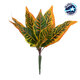 ORANGE CROTON 78260 Τεχνητό Φυτό Κρότωνας Πορτ. - Μπουκέτο Διακοσμητικών Φυτών - Κλαδιών με Φύλλωμα Πράσινο - Πορτοκαλί Υ34cm