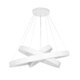 kelvo® VENOM KLV-101-0200 Κρεμαστό Φωτιστικό Οροφής LED 120W 12000lm 120° AC 220-240V IP20 Ρυθμιζόμενο Λευκό CCT με Χειριστήριο από 2700K έως 6000K Dimmable - Lumileds SMD Chip - Λευκό Ματ - Μ80 x Π80 x Υ80cm - 3 Χρόνια Εγγύηση - 6