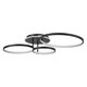 kelvo® NEMESIS KLV-101-0205 Φωτιστικό Οροφής LED 98W 9800lm 360° AC 220-240V IP20 Ρυθμιζόμενο Λευκό CCT με Χειριστήριο από 2700K έως 6000K Dimmable - Lumileds SMD Chip - Μαύρο Ματ - Μ89 x Π60 x Υ19cm - 3 Χρόνια Εγγύηση - 4