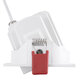 LEO-SQ 60290 Χωνευτό LED Spot Downlight TrimLess Μ8.5xΠ8.5cm 10W 1300lm 38° AC 220-240V IP20 Μ8.5 x Π8.5 x Υ6.6cm - Τετράγωνο - Κινούμενο - Λευκό & Anti-Glare HoneyComb - Φυσικό Λευκό 4500K - Bridgelux COB - 5 Years Warranty - 6