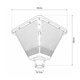 TOPIS GLB-103-0021 Φωτιστικό Κεφαλής Post Top Πλατείας/Πάρκου/Κήπου LED 50W 4500lm 360° AC 220-240V Αδιάβροχο IP65 Θερμό Λευκό 2700K - Sanan SMD Chip - Μαύρο Ματ - Μ45 x Π45 x Υ40cm - 3 Χρόνια Εγγύηση - 5