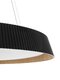 kelvo® LUMORA KLV-101-0579 Κρεμαστό Φωτιστικό Οροφής LED 36W 3600lm 120° AC 220-240V IP20 Ρυθμιζόμενο Λευκό CCT με Διακόπτη στο Driver 2700K/4500K/6000K Triac Dimmable - Lumileds SMD Chip & ENEC/TÜV Driver - Μαύρο Ματ & Εφέ Ξύλου - Μ53 x Π53 x Υ7cm - 5 Χρόνια Εγγύηση - 5