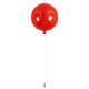 BALLOON 00652 Μοντέρνο Παιδικό Φωτιστικό Οροφής Μονόφωτο Κόκκινο Πλαστικό Μπάλα Φ30 x Υ33cm - 4