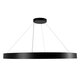 kelvo® RA KLV-101-0369 Κρεμαστό Φωτιστικό Οροφής LED 100W 10000lm 120° AC 220-240V IP20 Ρυθμιζόμενο Λευκό CCT με Χειριστήριο από 2700K έως 6000K Dimmable - Lumileds SMD Chip - Μαύρο Ματ - Μ120 x Π120 x Υ8cm - 3 Χρόνια Εγγύηση - 3