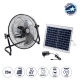 SOLARO-FAN 85352 Solar Fan Αυτόνομος Ηλιακός Επιδαπέδιος Ανεμιστήρας 25W 2 Λειτουργιών Ρεύματος με AC 220-240V ή με Φωτοβολταϊκό Panel 9V 12W & Επαναφορτιζόμενη Μπαταρία Li-ion 7.4V 4400mAh - 12 Ταχύτητες - Ενσωματωμένο USB 2.0 Charger Συσκευών - IP20 - Μ42 x Π20 x Υ35cm - Μαύρο & Ασημί - 2 Years Wa