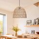 CESTINO 204-0178 Boho Κρεμαστό Φωτιστικό Οροφής Μονόφωτο 1 x E27 AC 220-240V IP20 Μπεζ - Μ30 x Π30 x Υ25cm - 3