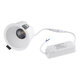 PLUTO-B 60261 Χωνευτό LED Spot Downlight TrimLess Φ10.4cm 15W 1875lm 38° AC 220-240V IP20 Φ10.4 x Υ6.5cm - Στρόγγυλο - Λευκό & Anti-Glare HoneyComb - Θερμό Λευκό 2700K - Bridgelux COB - 5 Years Warranty - 7