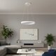 kelvo® NEMESIS KLV-101-0209 Κρεμαστό Φωτιστικό Οροφής LED 45W 4500lm 180° AC 220-240V IP20 Ρυθμιζόμενο Λευκό CCT με Χειριστήριο από 2700K έως 6000K Dimmable - Lumileds SMD Chip - Λευκό Ματ - Μ60 x Π60 x Υ4cm - 3 Χρόνια Εγγύηση - 2