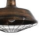 RAY 01045 Vintage Κρεμαστό Φωτιστικό Οροφής με Ντουί 1 x E27 AC 220-240V IP20 - Χάλκινο Εφέ Σκουριάς - Μ46 x Π46 x Υ36cm - 7
