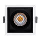 PLUTO-M 60270 Χωνευτό LED Spot Downlight TrimLess Μ8.4xΠ8.4cm 10W 1300lm 38° AC 220-240V IP20 Μ8.4 x Π8.4 x Υ5.9cm - Τετράγωνο - Λευκό με Μαύρο Κάτοπτρο & Anti-Glare HoneyComb - Φυσικό Λευκό 4500K - Bridgelux COB - 5 Years Warranty - 6