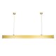 kelvo® ORION KLV-101-0364 Γραμμικό Κρεμαστό Φωτιστικό Οροφής LED 72W 7200lm 120° AC 220-240V IP20 Ρυθμιζόμενο Λευκό CCT με Χειριστήριο από 2700K έως 6000K Dimmable - Lumileds SMD Chip - Χρυσό Πλατίνα - Μ120 x Π5 x Υ7cm - 3 Χρόνια Εγγύηση - 8