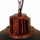 Vintage Industrial Κρεμαστό Φωτιστικό Οροφής Μονόφωτο Καφέ Σκουριά Μεταλλικό Πλέγμα Φ33  HARROW IRON RUST 01572 - 8