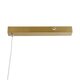 kelvo® LINARIA KLV-101-0257 Κρεμαστό Φωτιστικό Οροφής LED 36W 3600lm 180° AC 220-240V IP20 Ρυθμιζόμενο Λευκό CCT με Χειριστήριο από 2700K έως 6000K Dimmable - Lumileds SMD Chip - Χρυσό Πλατίνα - Μ120 x Π2 x Υ10cm - 3 Χρόνια Εγγύηση - 7