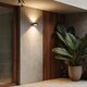 kelvo® AURA KLV-101-0114 Μοντέρνο Φωτιστικό Τοίχου - Απλίκα LED 7W 875lm 45° AC 220-240V Αδιάβροχο IP65 Θερμό Λευκό 2700K - Bridgelux COB Chip & TÜV SÜD Driver - Γκρι Ανθρακί Ματ - Μ15 x Π13 x Υ4.5cm - 5 Χρόνια Εγγύηση