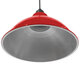 Vintage Industrial Κρεμαστό Φωτιστικό Οροφής Μονόφωτο Κόκκινο Μεταλλικό Καμπάνα Φ39  LOUVE RED 01177 - 3