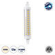 TUBINI 60397 Λάμπα R7S 118mm LED 12W 1404lm 360° AC 220-240V IP20 Φυσικό Λευκό 4500K - Lumileds SMD Chip - Μ11.8 x Π2.2 x Υ2.2cm - 3 Χρόνια Εγγύηση - 1