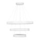 kelvo® VENOM KLV-101-0200-V2 Κρεμαστό Φωτιστικό Οροφής LED 120W 12000lm 120° AC 220-240V IP20 Ρυθμιζόμενο Λευκό CCT με Χειριστήριο από 2700K έως 6000K Dimmable - Lumileds SMD Chip - Λευκό Ματ - Μ80 x Π80 x Υ80cm - 3 Χρόνια Εγγύηση - 7