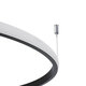 VERONA 61223 Φωτιστικό Οροφής Δαχτυλίδι-Κύκλος LED CCT 36W 4032lm 360° AC 220-240V - Εναλλαγή Φωτισμού μέσω Διακόπτη On/Off All In One Ψυχρό 6000k+Φυσικό 4500k+Θερμό 2700K Φ60 x Υ23cm - Μαύρο - 6