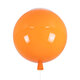 BALLOON 00650 Μοντέρνο Παιδικό Φωτιστικό Οροφής Μονόφωτο Πορτοκαλί Πλαστικό Μπάλα Φ30 x Υ33cm - 1