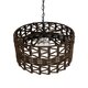VERA 999-0069 Boho Κρεμαστό Φωτιστικό Οροφής με Ντουί 1 x E27 AC 220-240V IP20 - Καφέ - Μ50 x Π50 x Υ25cm - 6