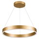 kelvo® VENOM KLV-101-0189 Κρεμαστό Φωτιστικό Οροφής LED 45W 4500lm 120° AC 220-240V IP20 Ρυθμιζόμενο Λευκό CCT με Χειριστήριο από 2700K έως 6000K Dimmable - Lumileds SMD Chip - Χρυσό Πλατίνα - Μ60 x Π60 x Υ6.5cm - 3 Χρόνια Εγγύηση - 3