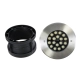 UNDERGROUND-SINA 90572 Χωνευτό Φωτιστικό Σποτ Δαπέδου LED 18W 1710lm 15° DC 24V Αδιάβροχο IP68 Φ20 x Υ11cm Φυσικό Λευκό 4500K - Ανοξείδωτο Ατσάλι - 3 Χρόνια Εγγύηση - 9