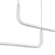 kelvo® LINARIA KLV-101-0259 Κρεμαστό Φωτιστικό Οροφής LED 72W 7200lm 180° AC 220-240V IP20 Ρυθμιζόμενο Λευκό CCT με Χειριστήριο από 2700K έως 6000K Dimmable - Lumileds SMD Chip - Λευκό Ματ - Μ220 x Π4 x Υ25cm - 3 Χρόνια Εγγύηση - 5