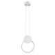  CYCLOS 61074 Μοντέρνο Κρεμαστό Φωτιστικό Οροφής LED 9W 900lm 300° AC 220-240V IP20 Ρυθμιζόμενο Λευκό CCT με On/Off 2700K/4500K/6000K - Lumileds SMD Chip - Λευκό Ματ - Μ21 x Π2.3 x Υ26.5cm - 3 Χρόνια Εγγύηση - 4