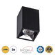 LUMINAR SUPERIOR 60321 Επιφανειακό LED Spot Downlight TrimLess 3W 405lm 36° AC 220-240V IP20 Μ4.2 x Π4.2 x Υ6.6cm - Μαύρο με Κάτοπτρο Χρωμίου - Θερμό Λευκό 2700K - Bridgelux High Lumen Chip Gen2 - TÜV Certified Driver - 5 Years Warranty - 2