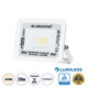 ATLAS 61408 Επαγγελματικός Προβολέας LED 20W 2400lm 120° AC 220-240V - Αδιάβροχος IP67 - Μ12 x Π2.5 x Υ9.5cm - Λευκό - Φυσικό Λευκό 4500K - LUMILEDS Chips - TÜV Rheinland Certified - 5 Years Warranty