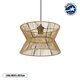 UPCONE 205-0055 Boho Κρεμαστό Φωτιστικό Οροφής με Ντουί 1 x E27 AC 220-240V IP20 - Μπεζ - M30 x Π30 x Υ21cm - 1