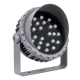 FLOODMENA 90649 Προβολέας Σποτ Wall Washer με Αντιθαμβωτική Γρίλια LED 48W 3840lm 30° DC 24V Αδιάβροχο IP65 Πολύχρωμο RGBW Dimmable DMX512 - Bridgelux SMD Chip - Γκρι Ανθρακί - Μ25 x Π25 x Υ18cm - 3 Χρόνια Εγγύηση - 2