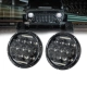 85417 Σετ 2 x Φανάρια JEEP WRANGLER 7 Ιντσών Βασικού Φωτισμού H/L με Ring Light DRL LED CREE CXB COB 75W 12000lm DC 10-30V Αδιάβροχα IP67 Ψυχρό Λευκό 6000K - 6