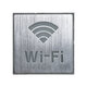 SENSATI 75657 Φωτιστικό Τοίχου Ένδειξης Wi-Fi LED 1W AC 220-240V IP20 - Σώμα Αλουμινίου - Μ11 x Π11 x Υ3cm - Μπλε