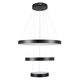 kelvo® NEMESIS KLV-101-0217-V2 Κρεμαστό Φωτιστικό Οροφής LED 100W 10000lm 180° AC 220-240V IP20 Ρυθμιζόμενο Λευκό CCT με Χειριστήριο από 2700K έως 6000K Dimmable - Lumileds SMD Chip - Μαύρο Ματ - Μ60 x Π60 x Υ60cm - 3 Χρόνια Εγγύηση - 6