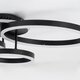 kelvo® VENOM KLV-101-0184 Φωτιστικό Οροφής LED 100W 10000lm 360° AC 220-240V IP20 Ρυθμιζόμενο Λευκό CCT με Χειριστήριο από 2700K έως 6000K Dimmable - Lumileds SMD Chip - Μαύρο Ματ - Μ70 x Π40 x Υ16cm - 3 Χρόνια Εγγύηση - 7