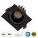 LEO-SQ 60292 Χωνευτό LED Spot Downlight TrimLess Μ8.5xΠ8.5cm 10W 1300lm 38° AC 220-240V IP20 Μ8.5 x Π8.5 x Υ6.6cm - Τετράγωνο - Κινούμενο - Μαύρο & Anti-Glare HoneyComb - Φυσικό Λευκό 4500K - Bridgelux COB - 5 Years Warranty - 2