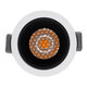 PLUTO-S 60247 Χωνευτό LED Spot Downlight TrimLess Φ6.4cm 7W 875lm 38° AC 220-240V IP20 Φ6.4 x Υ4.9cm - Στρόγγυλο - Λευκό με Μαύρο Κάτοπτρο & Anti-Glare HoneyComb - Θερμό Λευκό 2700K - Bridgelux COB - 5 Years Warranty - 6